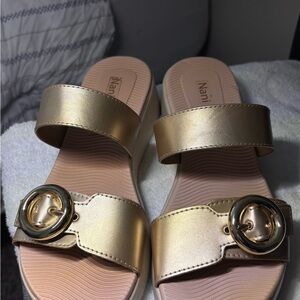 Gold Women's Platform Sandals